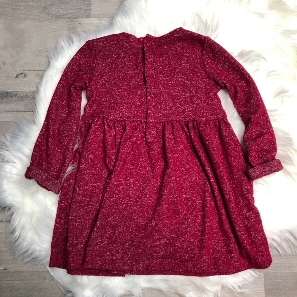 Carter’s Burgundy Cozy Viscose Long Sleeve Dress